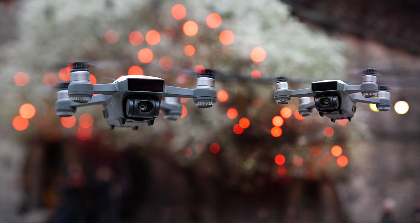 DJI Spark в воздухе