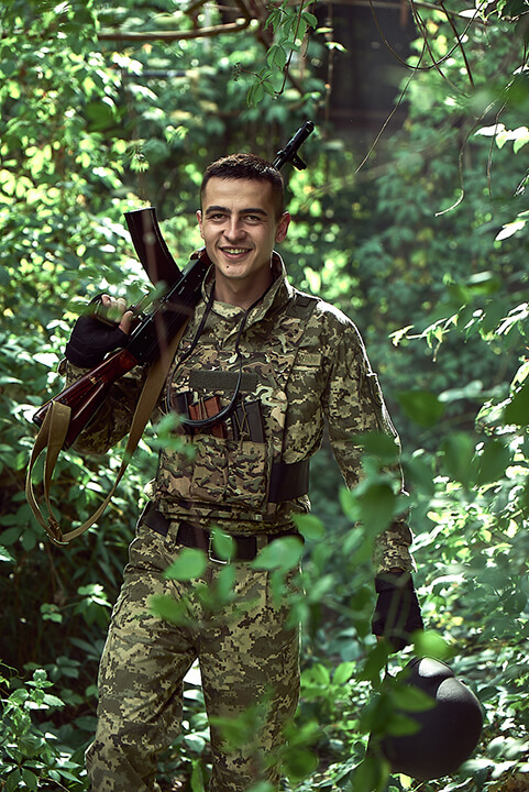 фотозйомка українських військових на фронті