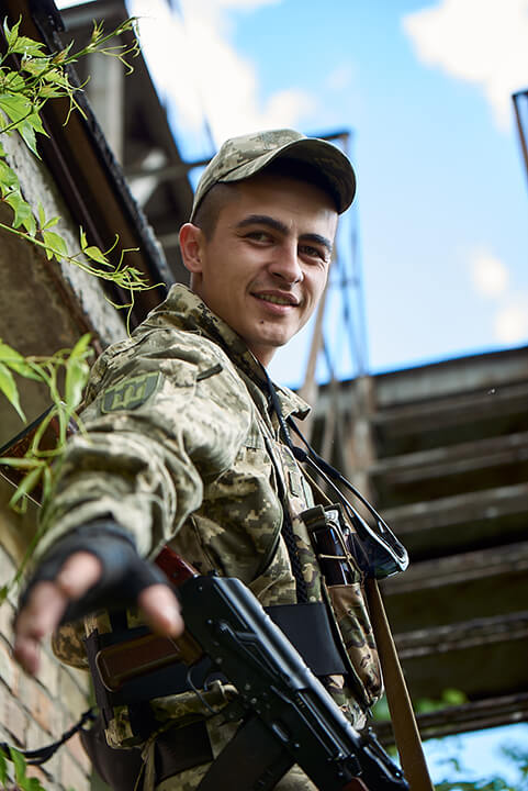 фотозйомка українських військових на фронті