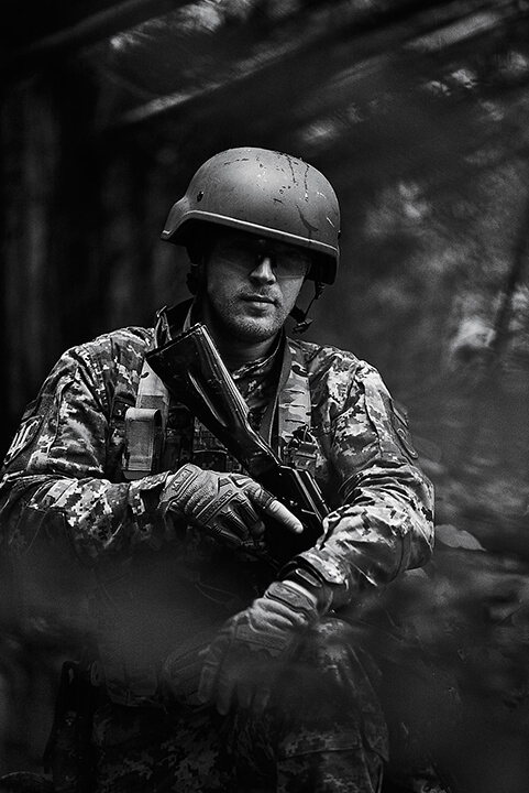 фотозйомка українських військових на фронті